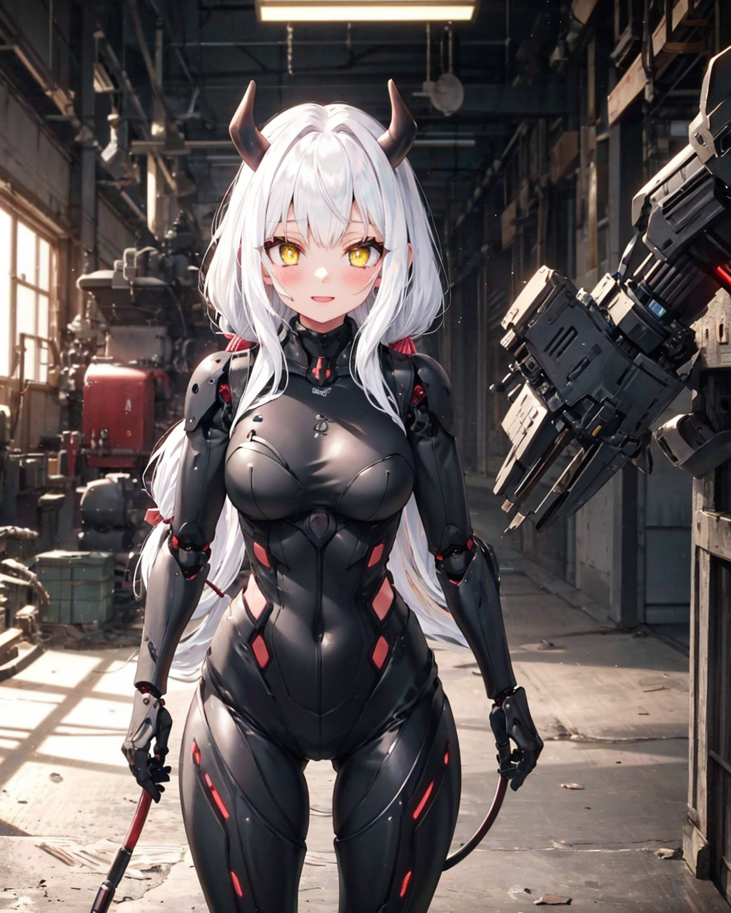 53436-4262470598-(1girl),solo,heart-shaped pupils, white hair,yellow eyes, light smile, blush,spoken heart, _,_prosthetic quadruped,Quadruped mac.png